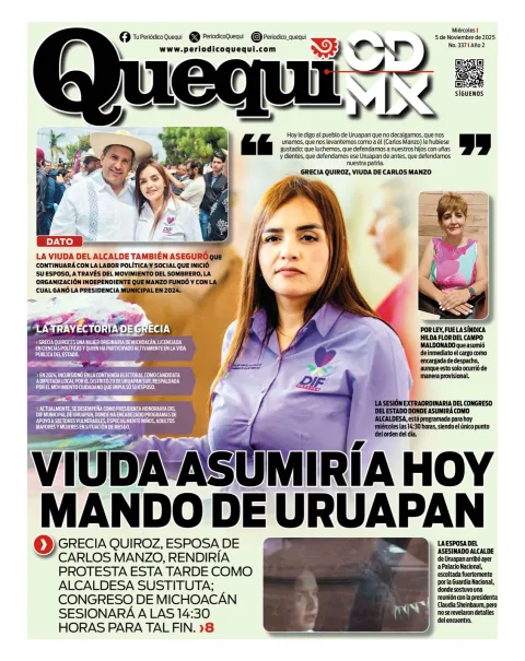 Portada de Quequi CDMX del miércoles, 5 de noviembre de 2025