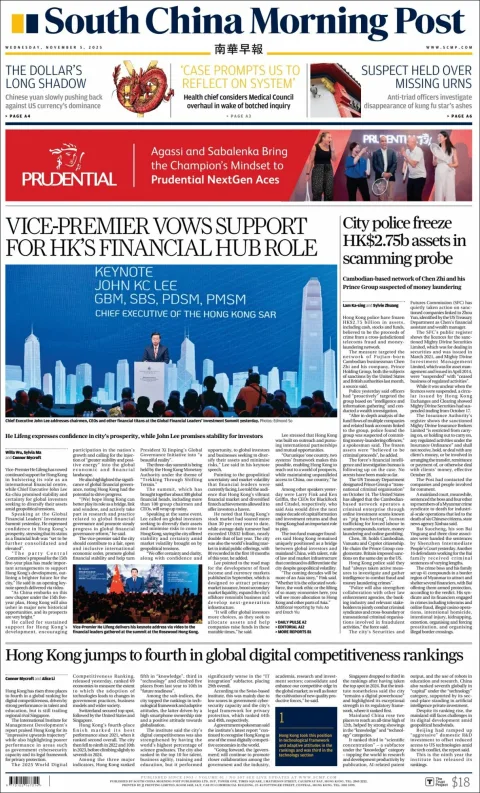 Portada de South China Morning Post