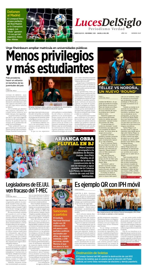 Portada de Luces del Siglo