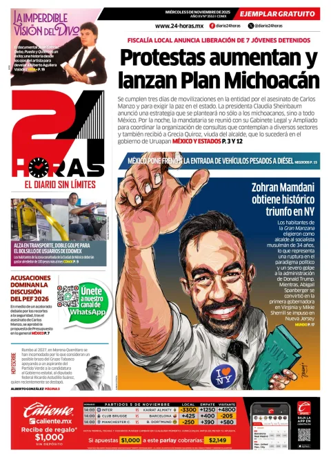 Portada de 24 Horas