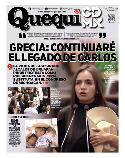 Portada de Quequi CDMX del jueves, 6 de noviembre de 2025