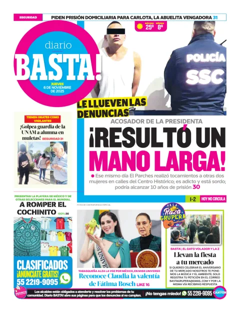 Portada de Basta! (contraportada )