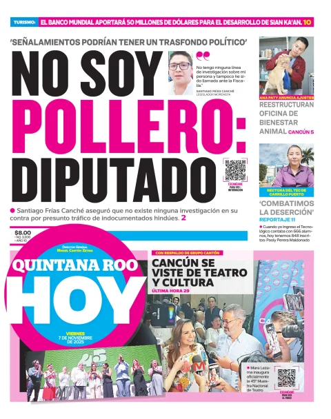 Portada de Quintana Roo Hoy (portada)