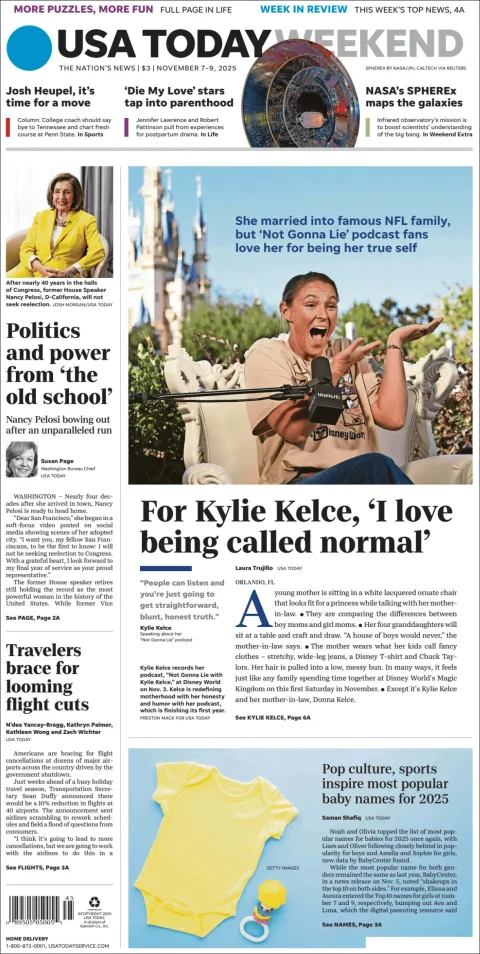 Portada de Usa Today