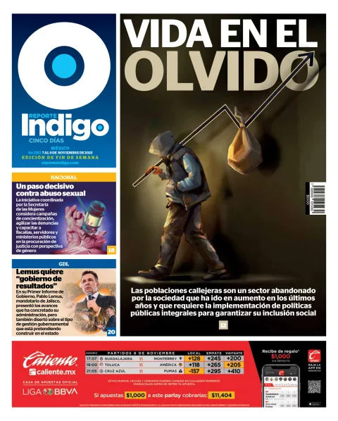 Portada de Reporte Indigo Nacional del viernes, 7 de noviembre de 2025