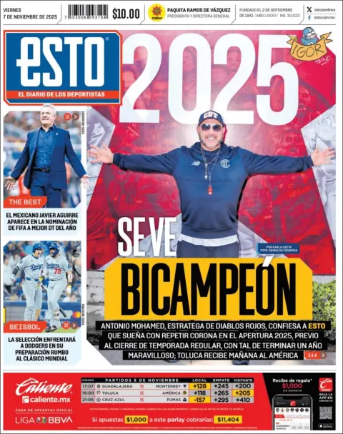 Portada de Esto del viernes, 7 de noviembre de 2025
