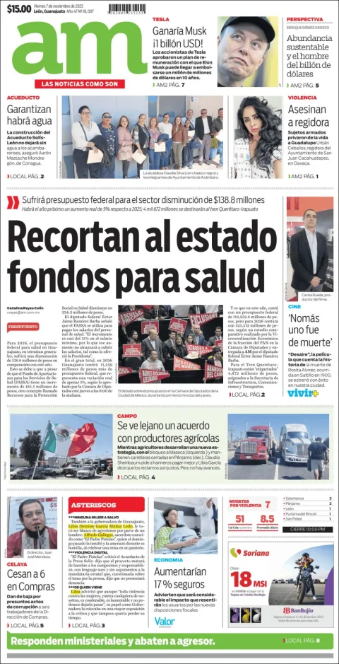 Portada de Am Corredor Industrial del viernes, 7 de noviembre de 2025