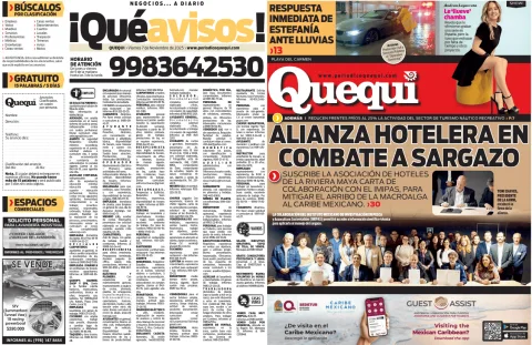 Portada de Quequi (contraportada) del viernes, 7 de noviembre de 2025