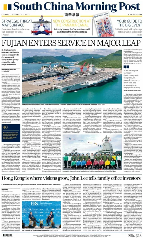 Portada de South China Morning Post