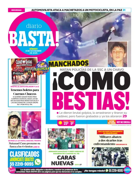 Portada de Basta! (contraportada )