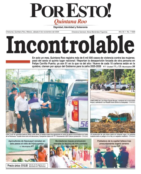 Portada de Por Esto (quintana Roo Chetumal)