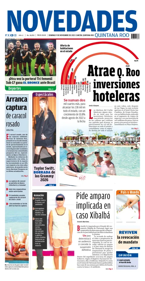 Portada de Novedades Quintana Roo