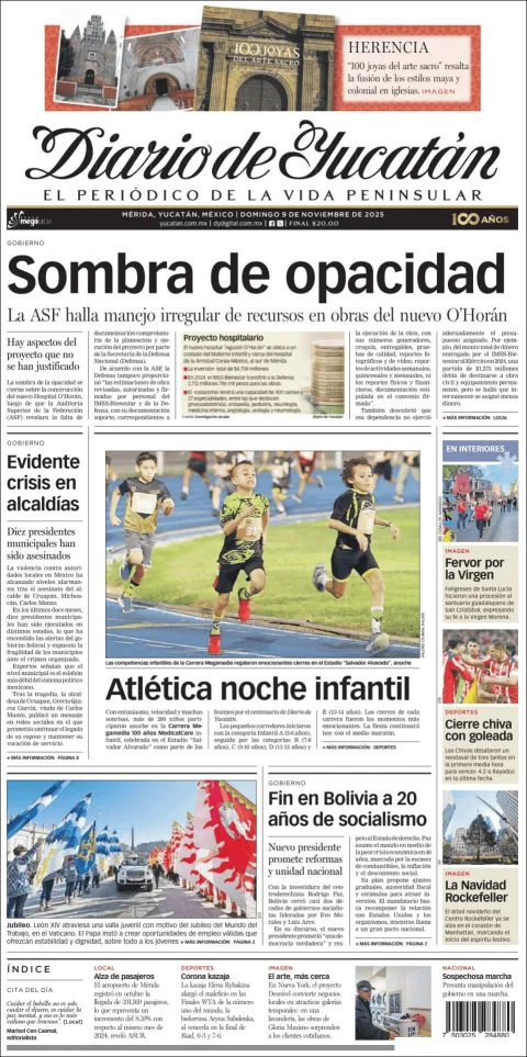Portada de Diario de Yucatán