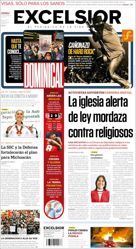 Portada de Excelsior