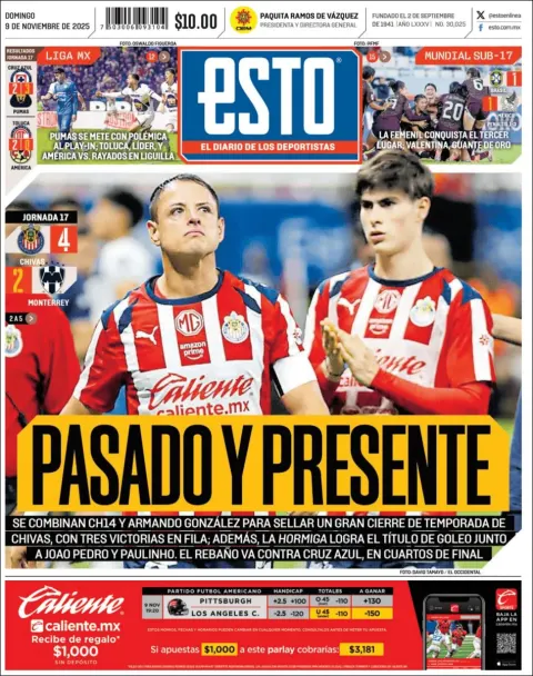 Portada de Esto del domingo, 9 de noviembre de 2025