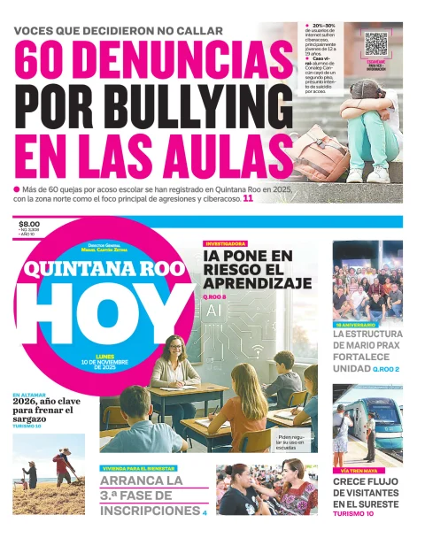 Portada de Quintana Roo Hoy (portada)