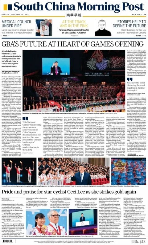 Portada de South China Morning Post