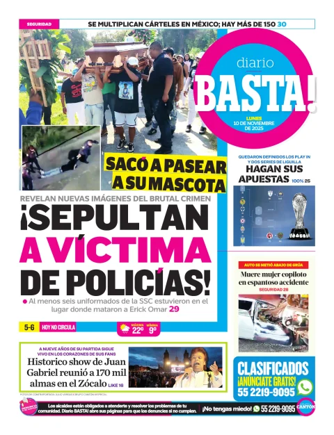 Portada de Basta! (contraportada )