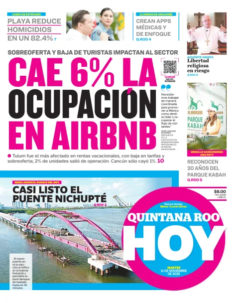 Portada de Quintana Roo Hoy (portada)