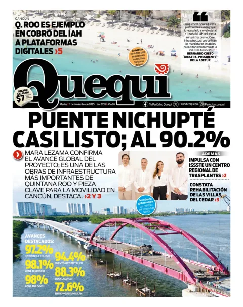 Portada de Quequi del martes, 11 de noviembre de 2025