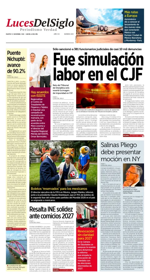 Portada de Luces del Siglo