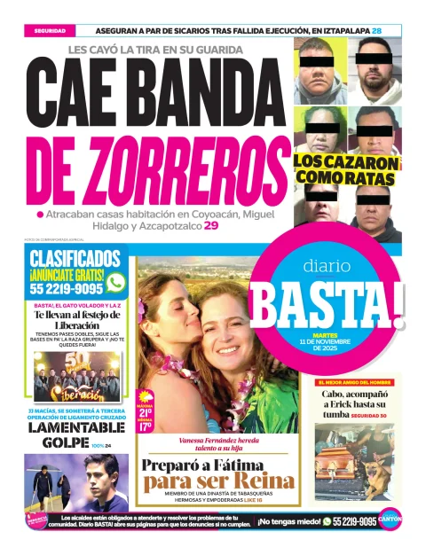 Portada de Basta! (contraportada )