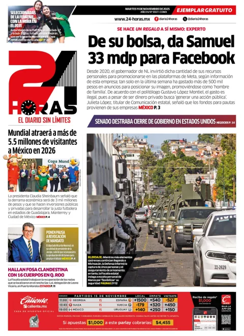 Portada de 24 Horas