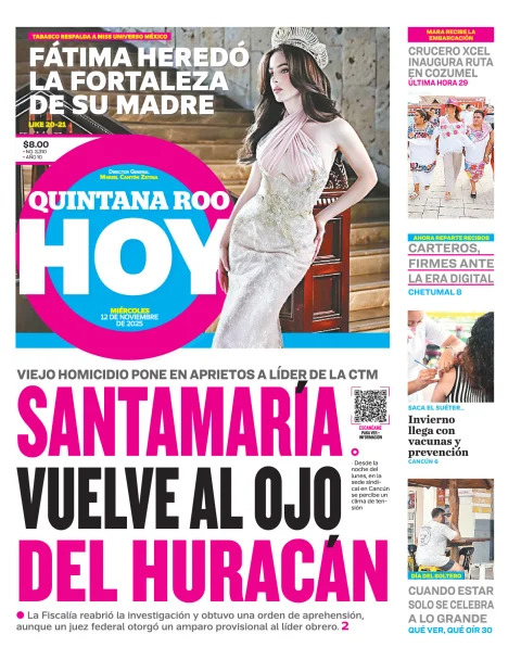 Portada de Quintana Roo Hoy (portada)