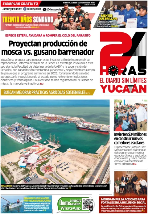 Portada de 24 Horas Yucatan
