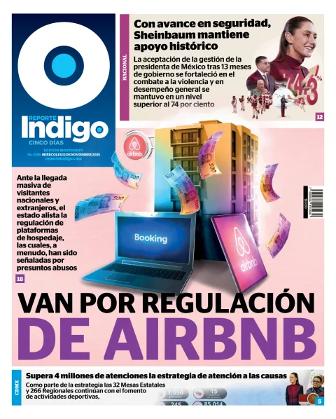 Portada de Reporte Indigo Monterrey del miércoles, 12 de noviembre de 2025