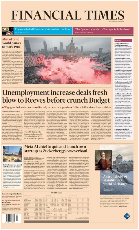 Portada de Financial Times