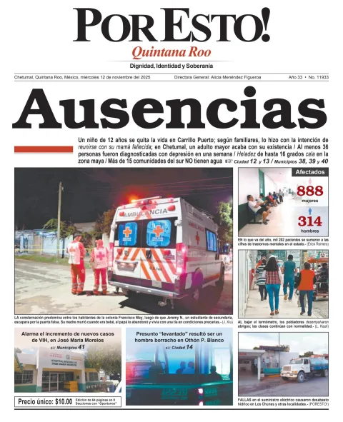 Portada de Por Esto (quintana Roo Chetumal)