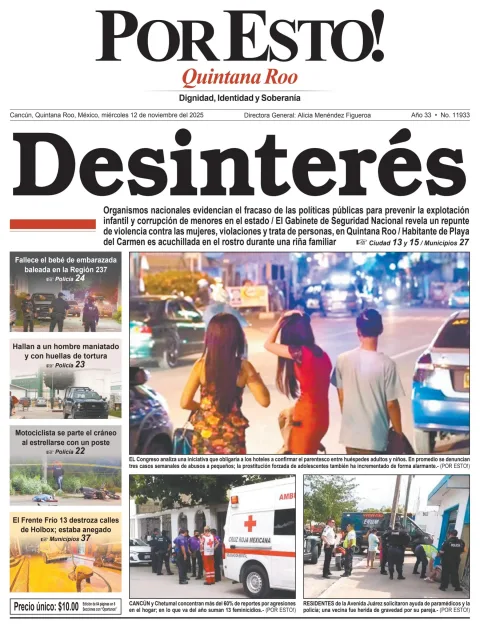 Portada de Por Esto (quintana Roo Cancun)