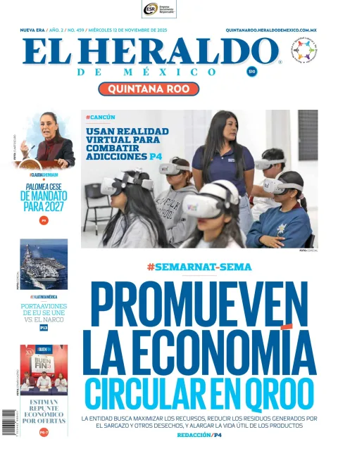 Portada de El Heraldo de Mexico - Quintana Roo
