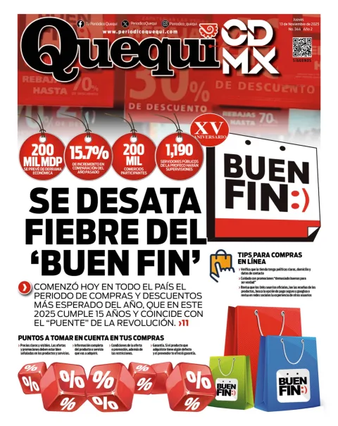 Portada de Quequi CDMX del jueves, 13 de noviembre de 2025