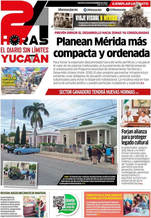 Portada de 24 Horas Yucatan