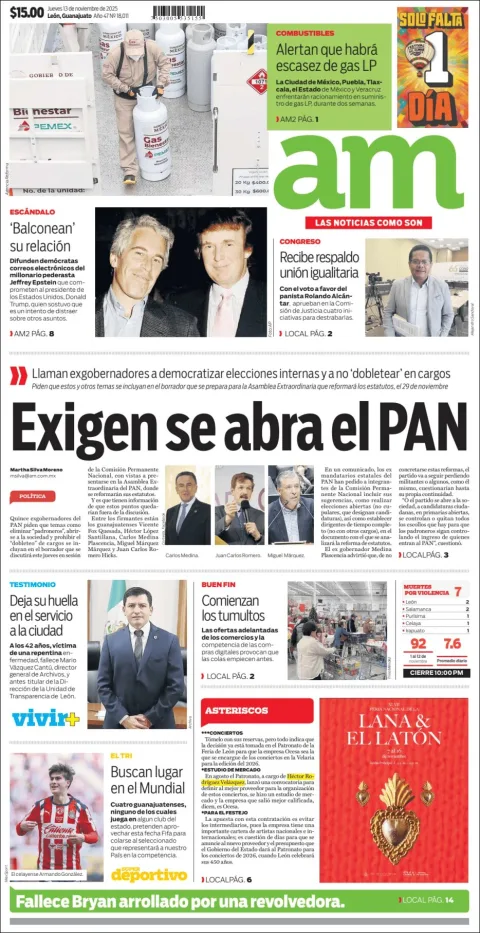Portada de Am Corredor Industrial del jueves, 13 de noviembre de 2025