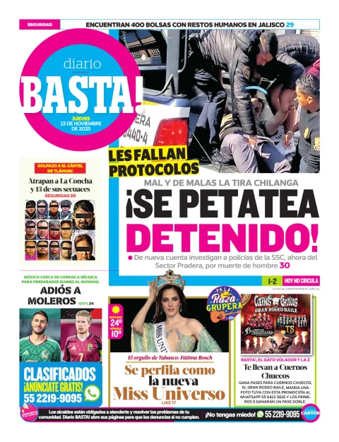 Portada de Basta! (contraportada )