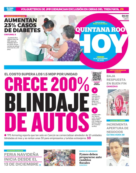 Portada de Quintana Roo Hoy (portada)