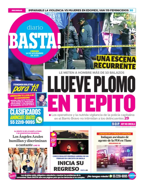 Portada de Basta! (contraportada )