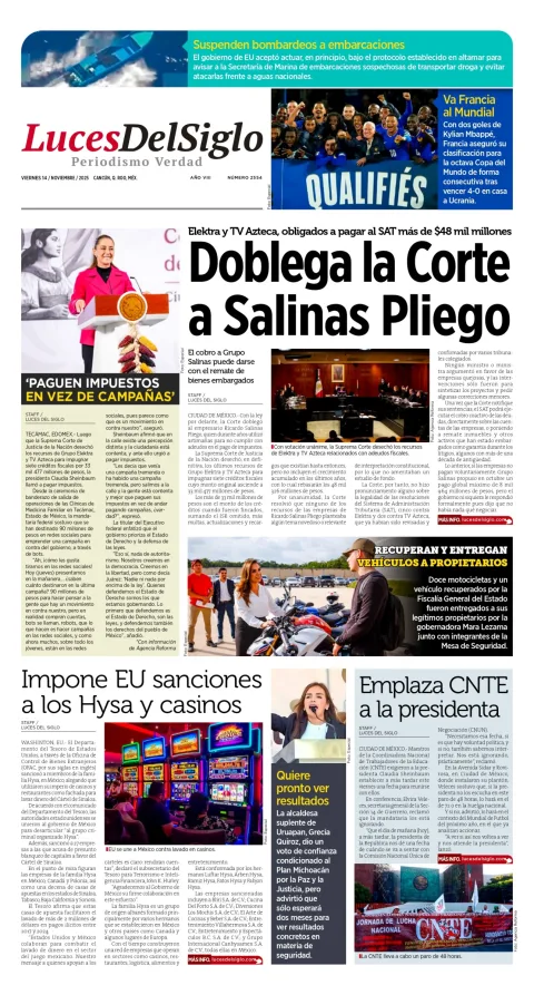 Portada de Luces del Siglo
