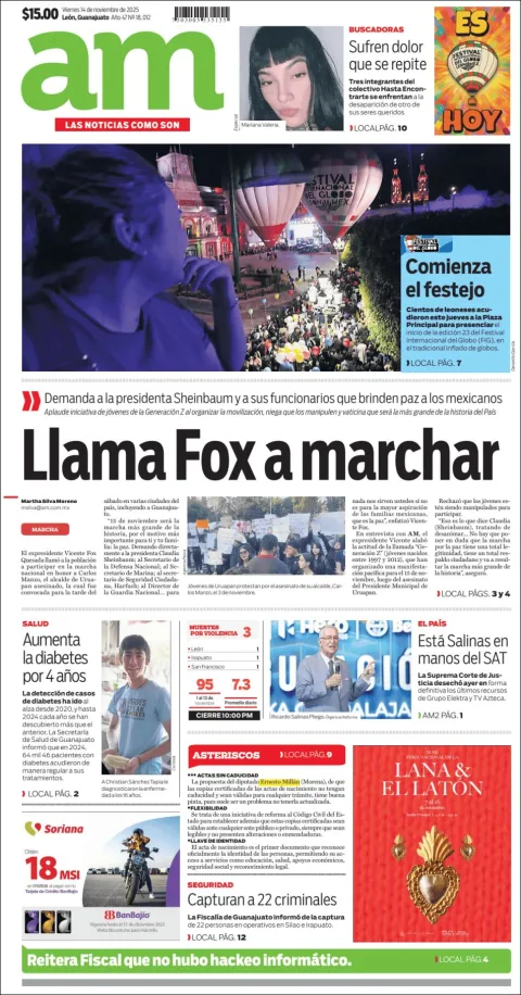 Portada de Am Corredor Industrial del viernes, 14 de noviembre de 2025