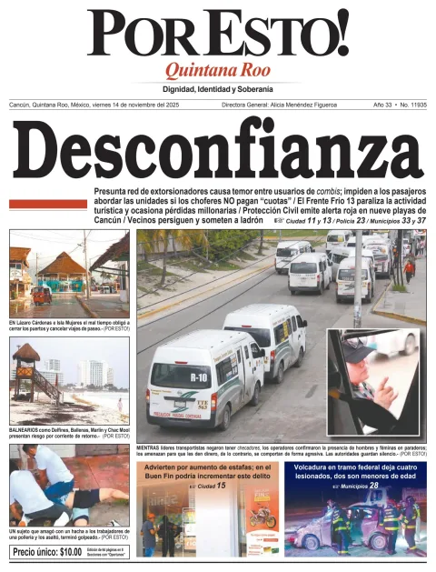 Portada de Por Esto (quintana Roo Cancun)