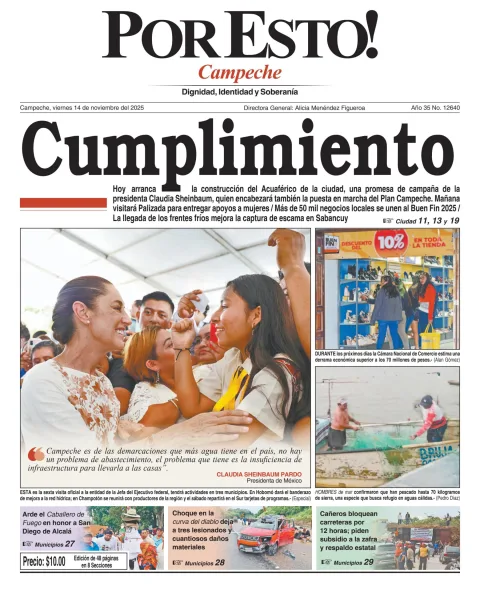Portada de Por Esto (campeche)