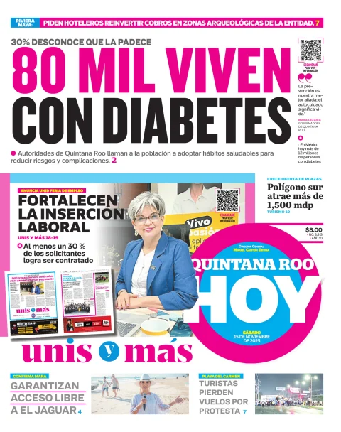Portada de Quintana Roo Hoy (portada)