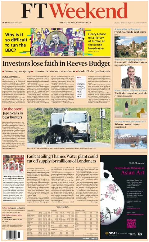 Portada de Financial Times