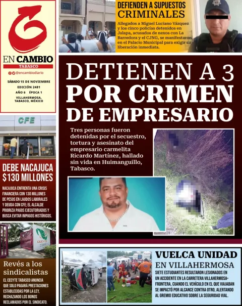 Portada de En Cambio - Tabasco (contraportada)