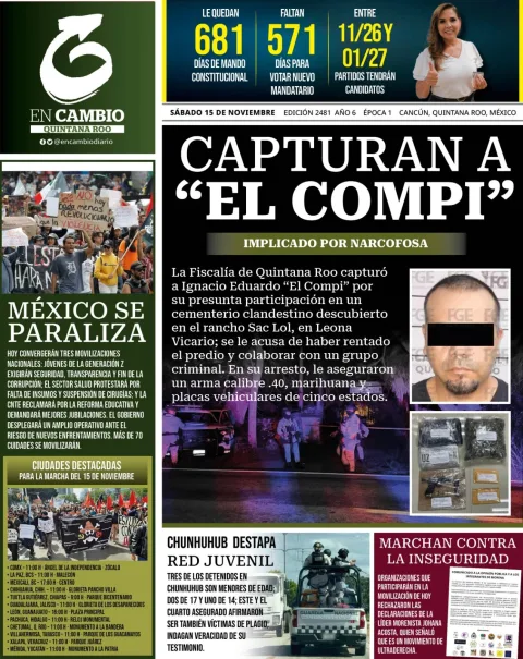 Portada de En Cambio - Quintana Roo (portada)