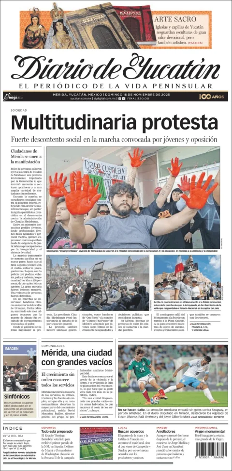 Portada de Diario de Yucatán