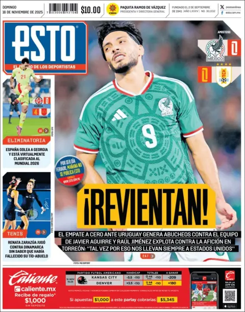 Portada de Esto del domingo, 16 de noviembre de 2025
